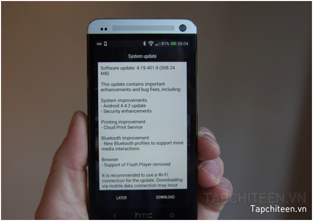 Khám phá Android 4.4 KitKat trên HTC One