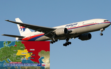 Máy bay của Malaysia rơi ở Ukraine khi đang chở 295 người